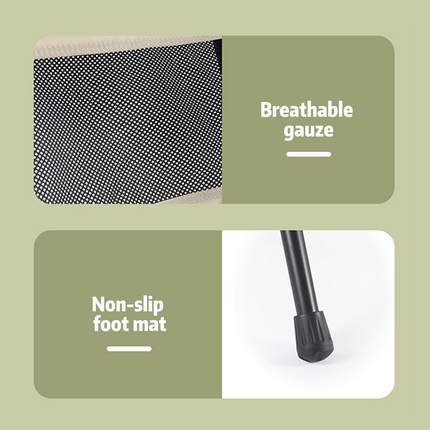 Large Camping Chair Folding Portable Lightweight Beach Picnic Fishing Moon Chair ~ White