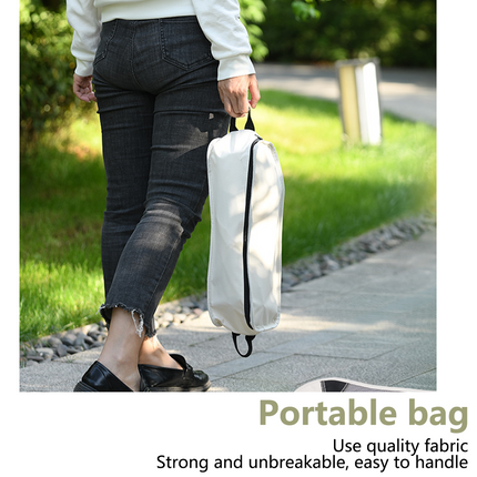 Large Camping Chair Folding Portable Lightweight Beach Picnic Fishing Moon Chair ~ White