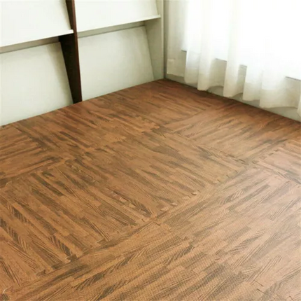 6PCS EVA Foam Tiles Interlocking Exercise Floor Mat Wood Grain Soft Play Mat AU