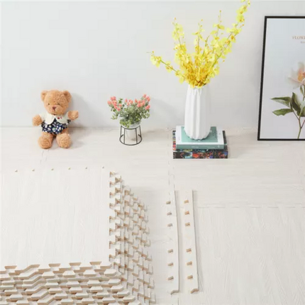 6PCS EVA Foam Tiles Interlocking Exercise Floor Mat Wood Grain Soft Play Mat AU