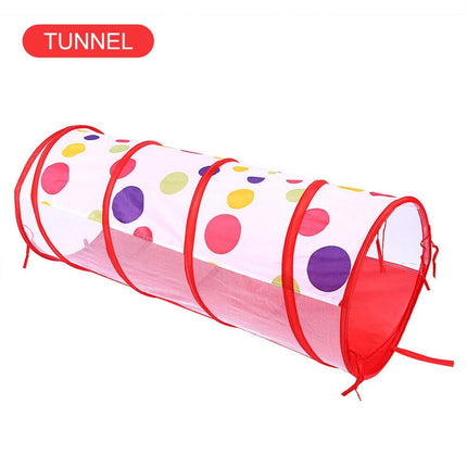3 in 1 Pit Ball Pool Play Tunnel Pool Pop Up Tent Playhouse Foldable Kids Baby