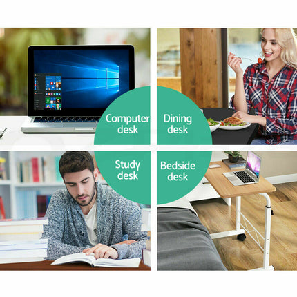 Portable Laptop Desk Computer Table Stand Sofa Side Desk - Dark Wood