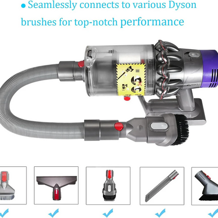Extension Flexible Hose for Dyson Vacuum Cleaner V7 V8 V10 V11 Series, Extend to 150cm Extendable Hose Dyson Accessories