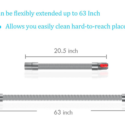 Extension Flexible Hose for Dyson Vacuum Cleaner V7 V8 V10 V11 Series, Extend to 150cm Extendable Hose Dyson Accessories
