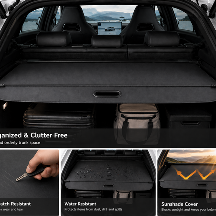 BYD Sealion 7 2025+ Retractable Boot Cargo Cover Rear Trunk Curtain Carbon Fiber