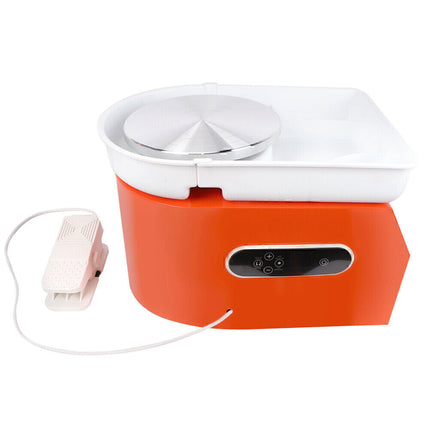 1200W 25cm Electric Pottery Wheel Machine Ceramic Work Ceramics Clay Foot Pedal