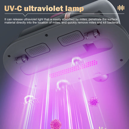 Portable Mite Remover Dust Vacuum Cleaner for Mattress Bed with UV Sterilization
