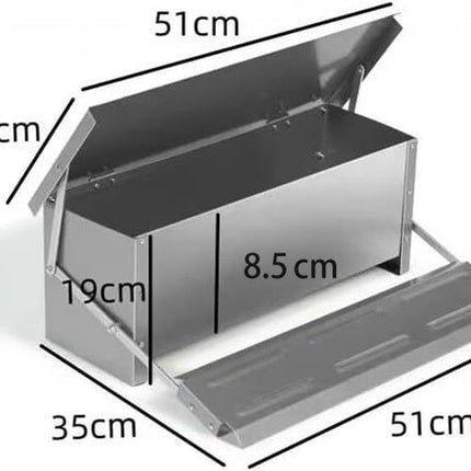 Self Opening Automatic Chicken Feeder Auto Coop Chick Poultry Treadle