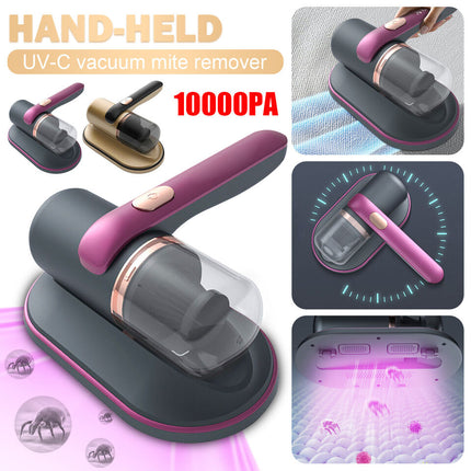 Portable Mite Remover Dust Vacuum Cleaner for Mattress Bed with UV Sterilization