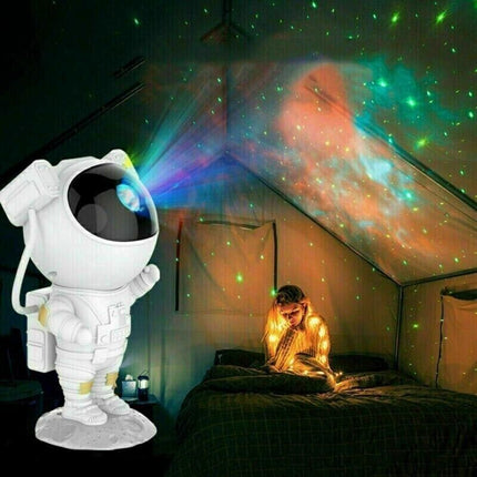 LED Astronaut Projector Light USB Starry Night Light Bedside Table Lamps Speaker