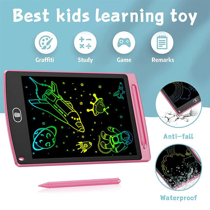 10PCS Wholesales Lot 16" LCD Writing Tablet Blue Colourful Drawing Board Bulk Pack