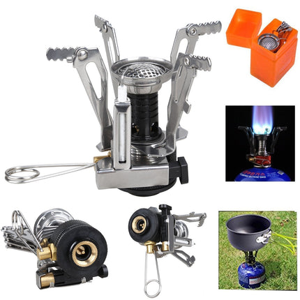 Camping Cookware Set with Portable Mini Stove 13PCS Lightweight Hiking Backpacking Cooking Kit for 2-3 People