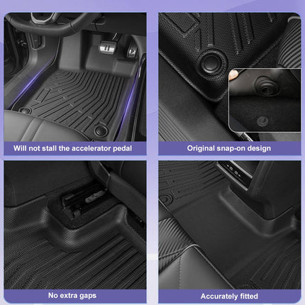 3D Car Mats for BYD Shark 6 2024-Onwards RHD All-Weather Heavy Duty Floor Liners