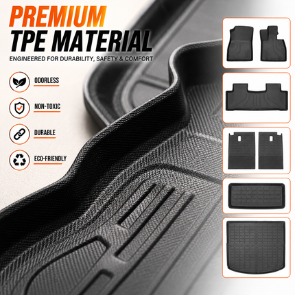 BYD Sealion 7 Floor Mats Cargo Liner Seat Back Protector TPE Custom Fit 2025+
