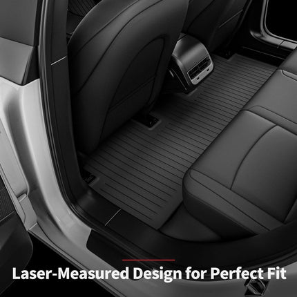 Tesla Model Y Juniper 2025+ TPE Floor Mats Full Set 9PCS All Weather Interior & Boot Protection