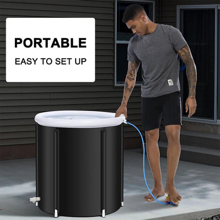 Portable Ice Bath Tub Athletes Cold Hot Water Therapy Folding Bathtub 90 x 75cm