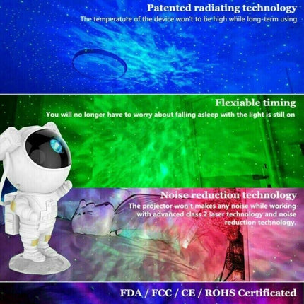 LED Astronaut Projector Light USB Starry Night Light Bedside Table Lamps Speaker