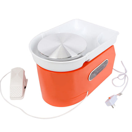 1200W 25cm Electric Pottery Wheel Machine Ceramic Work Ceramics Clay Foot Pedal