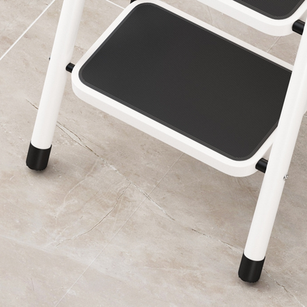 2 Step Ladder Folding Stool Heavy Duty 150kg Capacity Industrial Lightweight