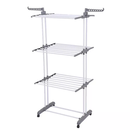 3 Tiers Clothes Airer Drying Rack Foldable Garment Hanger Laundry Support Horse