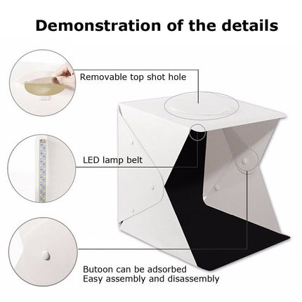 40CM Photo Box 70 LED Dimmable USB Light Photography Lighting Tent Studio