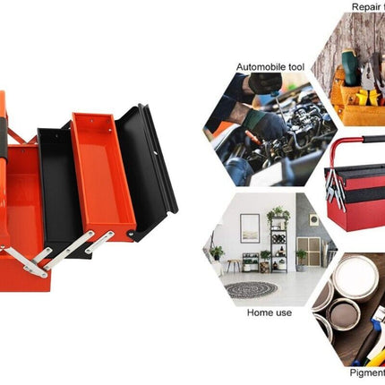 5 Tray cantilever Storage Tool Box Organiser Drawer Toolbox Metal Mechanic