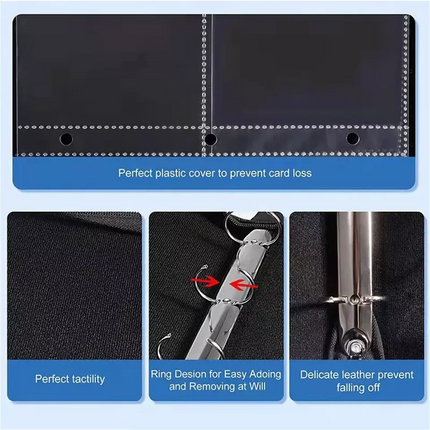 900 Cards Pocket Trading Card Binder 9 Pocket Trading Card Album Folder Case AUS