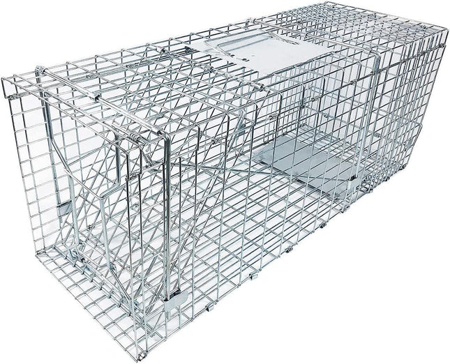 Animal Trap Cage Folding Humane Live Safe Catch Possum Fox Rat Rabbit Bird