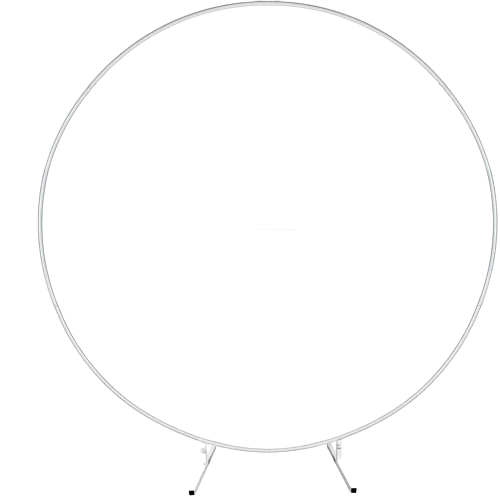 2M Round Hoop Balloon Arch Backdrop Flower Display Stand Frame Wedding Decor~White