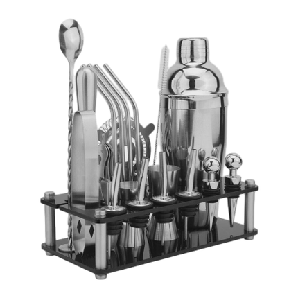 20PCS 750ml Stainless Steel Cocktail Shaker Mixer Drink Set Bartender Bar Tool