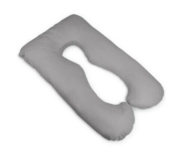 Maternity Pillow Pregnancy Nursing Sleeping Body Support Feeding ~ Large Grey