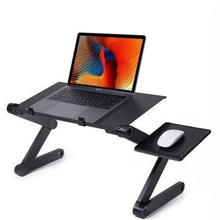 Adjustable Foldable Laptop Table Stand with Mouse Pad – Portable Bed Desk for Laptop, Sofa & Couch