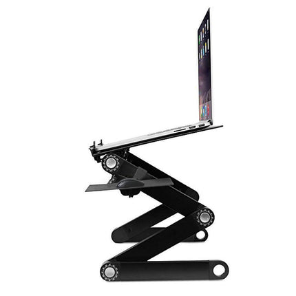 Adjustable Foldable Laptop Table Stand with Mouse Pad – Portable Bed Desk for Laptop, Sofa & Couch