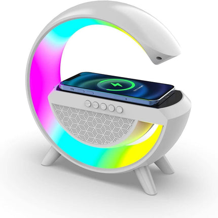 LED Atmosphere Lamp Wireless Charger Desk Lamp Bluetooth Speaker RGB Night Light