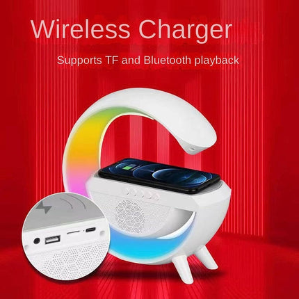 LED Atmosphere Lamp Wireless Charger Desk Lamp Bluetooth Speaker RGB Night Light