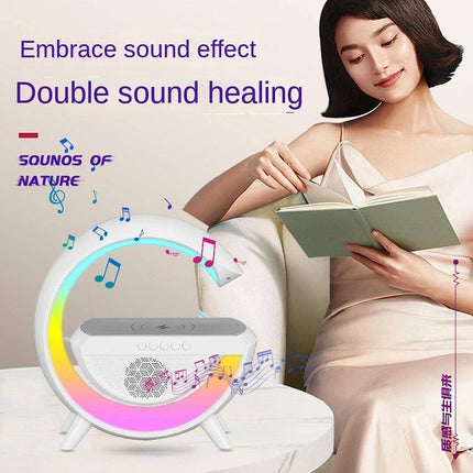 LED Atmosphere Lamp Wireless Charger Desk Lamp Bluetooth Speaker RGB Night Light