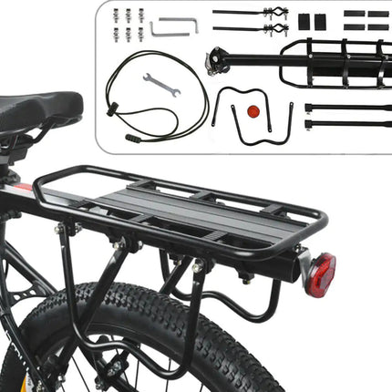 Sturdy Bike Rear Rack Seat Luggage Carrier Bicycle Mountain Mount Pannier Black