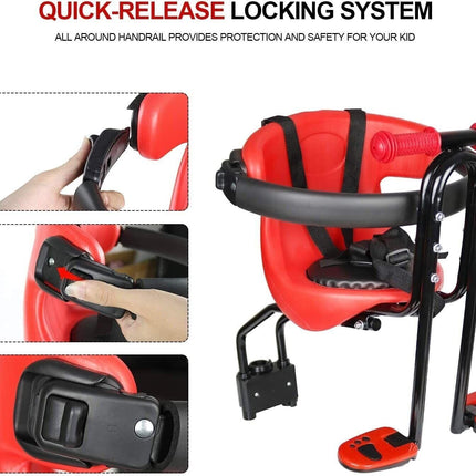 Bike Rear Rack Seat Luggage Carrier Aluminum MTB Bicycle Mountain Mount Pannier~Red