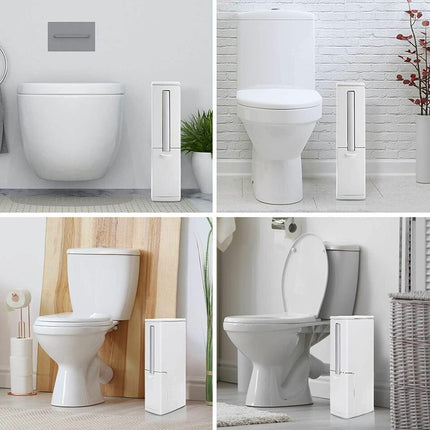 Trash Can with Toilet Brush Set