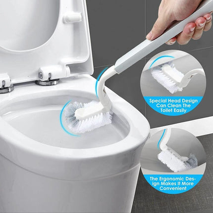 Trash Can with Toilet Brush Set