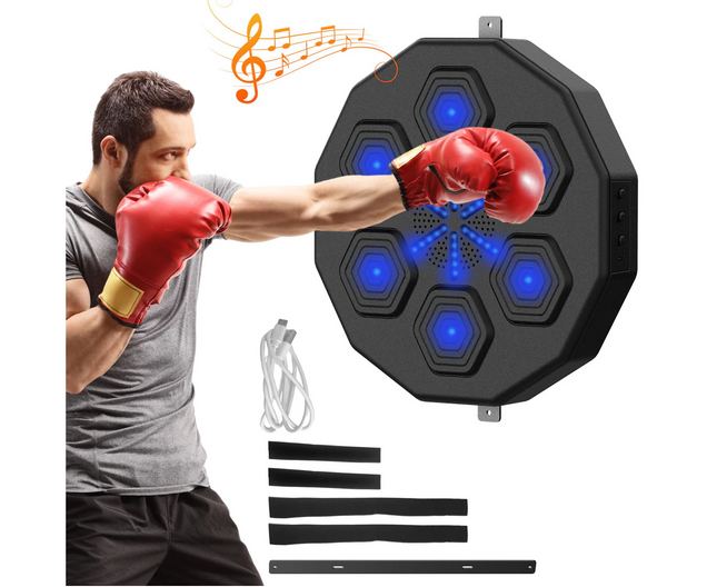 Provecta Music Boxing Training Machine Wall Mounted Punching Equipment Reaction Strength Exercise