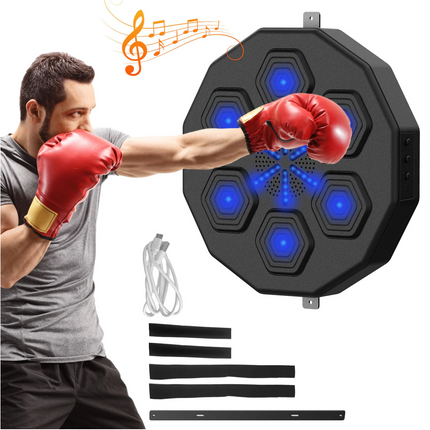 Provecta Music Boxing Training Machine Wall Mounted Punching Equipment Reaction Strength Exercise