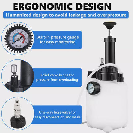 3L + 1L Brake Bleeder Clutch System Manual Pressure Tool Kit with E20 Adapter