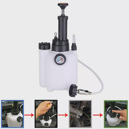 3L + 1L Brake Bleeder Clutch System Manual Pressure Tool Kit with E20 Adapter