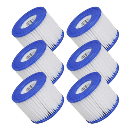 6pcs Lay Z Spa Filter Cartridge Size for VI 58323 Bestway Replacement Cartridge