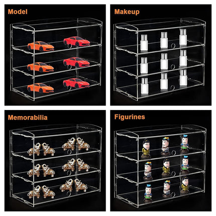 2-Tier Large Acrylic Bakery Cake Display Cabinet Case Donuts Cupcake Pastries