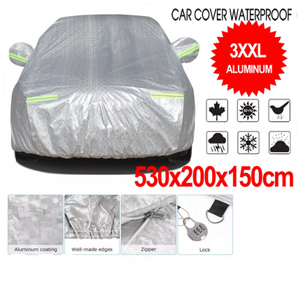 3XXL 6Layer Aluminium Waterproof Outdoor Car Cover Large SUV UV Resistant