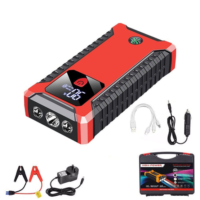 99900mAh 12V Car Jump Starter Pack Booster Charger Battery Power Bank Portable