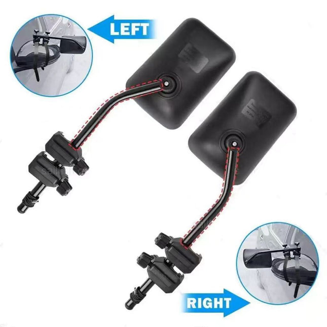Towing Mirrors Heavy Duty Universal Fit Towing Mirrors Caravan 4X4 Trailer 2 PCS