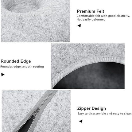 Cat Tunnel Bed - L Grey